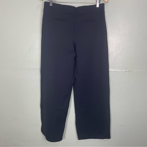 Quince Ultra Stretch Ponte Wide Leg Pants Women Size Large Black New - Picture 5 of 5
